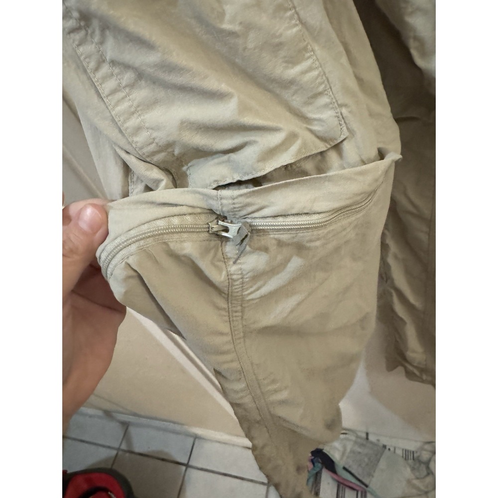 Columbia 100% Nylon Convertible Hiking Pants Beige 46W 36L - Picture 3 of 5